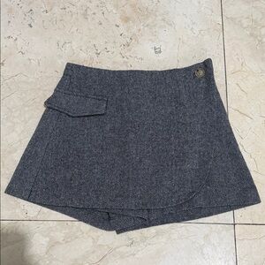 Zara Girls Skort in Charcoal Herringbone